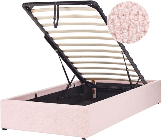 Picture of óko z pojemnikiem Boucle DINAN 90 x 200 cm Pastelowy ró