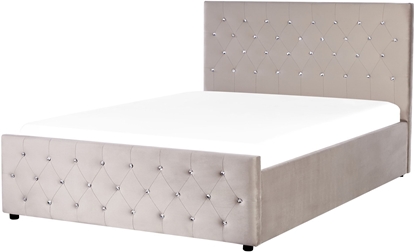 Attēls no óko z pojemnikiem Welur AMIENS 140 x 200 cm Beowoszary