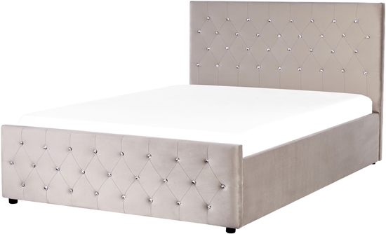 Picture of óko z pojemnikiem Welur AMIENS 140 x 200 cm Beowoszary