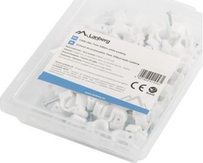 Изображение Organizer Lanberg Uchwyt montaowy Biay 100 sztuk  (ORG01-CC70-102)