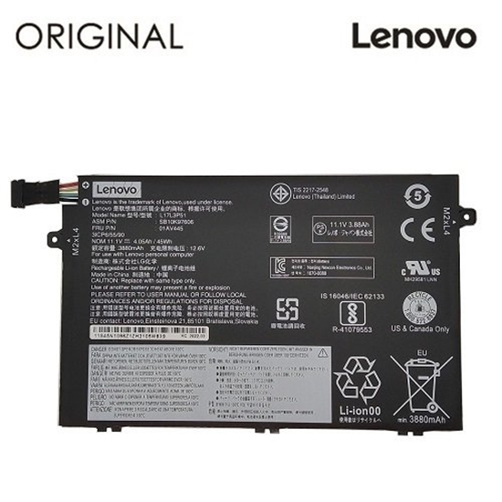 Изображение Original L17L3P51 Battery for Lenovo Laptop 3880mAh