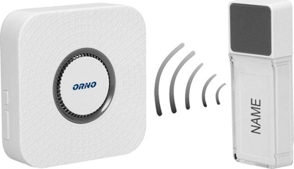 Attēls no Orno Dzwonek bezprzewodowy TORINO 2 DC, bateryjny, learning system, 58 dwików, 400m OR-DB-FX-152