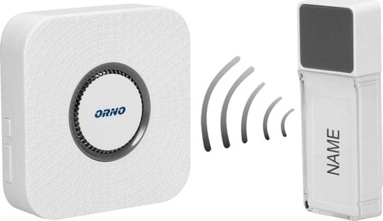 Picture of Orno Dzwonek bezprzewodowy TORINO 2 DC, bateryjny, learning system, 58 dwików, 400m OR-DB-FX-152