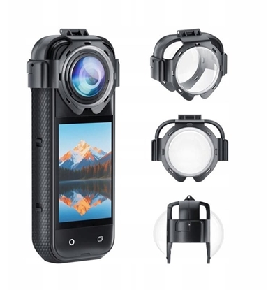 Picture of Osona Obiektywu Ochrona Na Obiektyw Szko Hartowane Snap-on Do Insta360 X5 / Pu750t