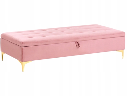 Picture of Otomana ze schowkiem ABERDEEN Welur Róowy
