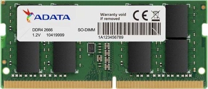 Picture of Pami do laptopa ADATA Premier, SODIMM, DDR4, 4 GB, 2666 MHz, CL19 (AD4S26664G19-SGN)