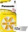 Attēls no 10x1 Panasonic PR 10 Hearing Aid Batteries Zinc Air 6 pcs.