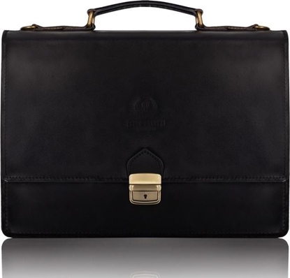 Attēls no Paolo Peruzzi Teczka mska aktówka czarna PAOLO PERUZZI N01-BL