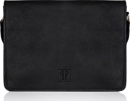 Attēls no Paolo Peruzzi TORBA MSKA NA RAMI CZARNA VINTAGE PAOLO PERUZZI T-06-BL