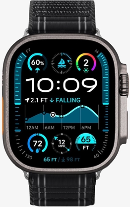 Picture of Pasek Spigen WBF0 Band Apple Watch 8 / 9 / 10 / 11 / Se / Ultra (44 / 45 / 46 / 49 Mm) Black