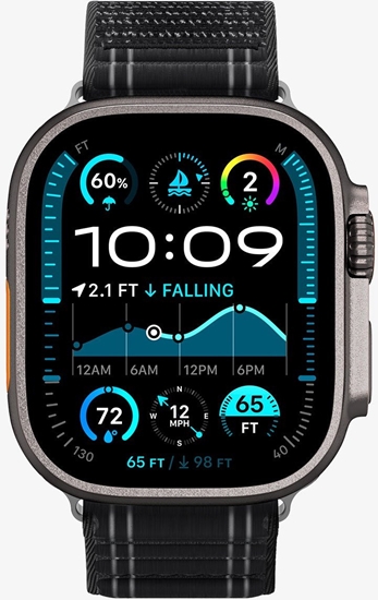 Изображение Pasek Spigen WBF0 Band Apple Watch 8 / 9 / 10 / 11 / Se / Ultra (44 / 45 / 46 / 49 Mm) Black