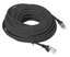 Изображение Patch cord | Patch Kabelis | Patch cable | 10m | CAT5E | UTP | 10 m | ElectroBase ® | Melns | LSZH