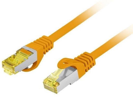 Picture of PATCHCORD KAT.6A S/FTP LSZH CU 1.5M POMARACZOWY FLUKE PASSED LANBERG