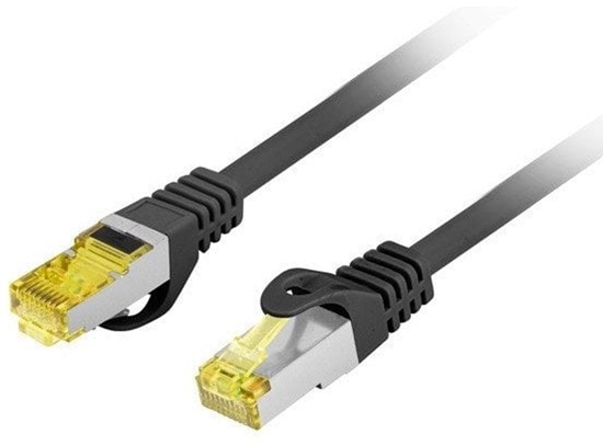 Изображение PATCHCORD KAT.6A S/FTP LSZH CU 10M CZARNY FLUKE PASSED LANBERG