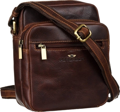 Attēls no Peterson Listonoszka skórzana Peterson PTN TB-011-COM COGNA koniakowa