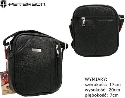 Attēls no Peterson Miejska torba mska ze skory ekologicznej - Peterson NoSize