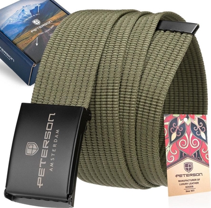 Attēls no Peterson Parciany pasek mski z czarn klamr zaciskow Peterson 125