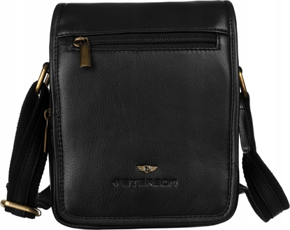 Picture of Peterson Skórzana Listonoszka Mska Z Zewntrzn Kieszeni Na Suwak!