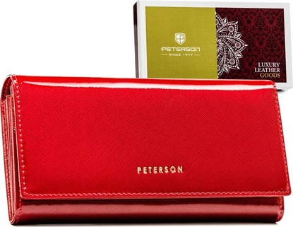 Picture of Peterson Skórzany, duy portfel damski na zatrzask - Peterson NoSize