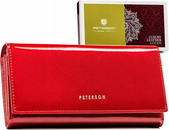 Picture of Peterson Skórzany, duy portfel damski na zatrzask - Peterson NoSize