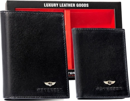 Picture of Peterson Zestaw prezentowy: skórzany portfel mski, etui na karty i brelok - Peterson NoSize