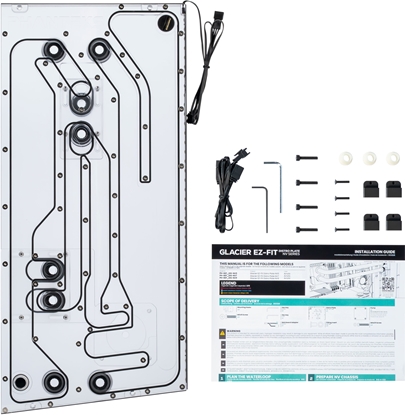 Picture of Phanteks Glacier EZ-Fit DIS-NV5 Distroplate, integrierte EZ-Fittinge - schwarz