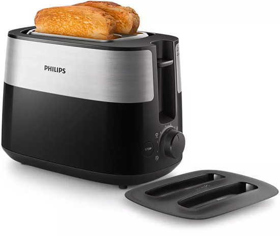 Picture of Philips Daily Collection HD2517/90 toaster 8 2 slice(s) 830 W Black, Silver
