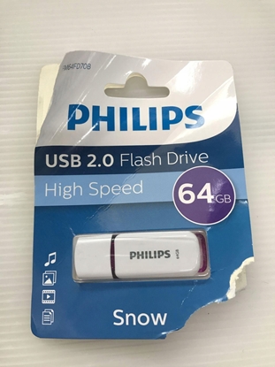 Picture of Philips USB 2.0 2-Pack      64GB Snow Edition Magic Purple