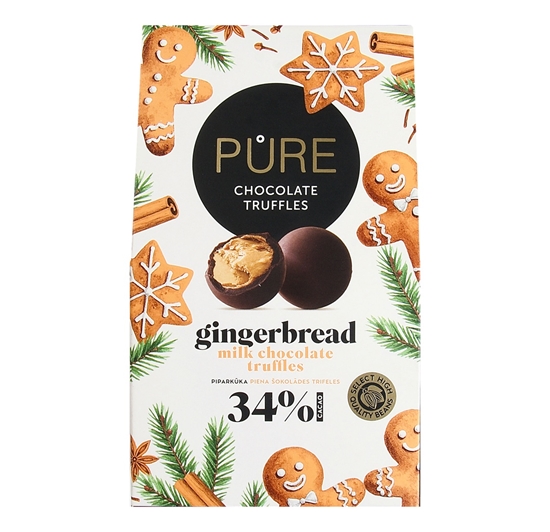 Picture of Piena šokolādes trifeles ar pildījumiem Piparkūku 120g PURE