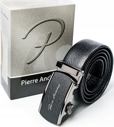 Attēls no Pierre Andreus Mski pasek skórzany z klamr automatyczn Pierre Andreus 100 cm.