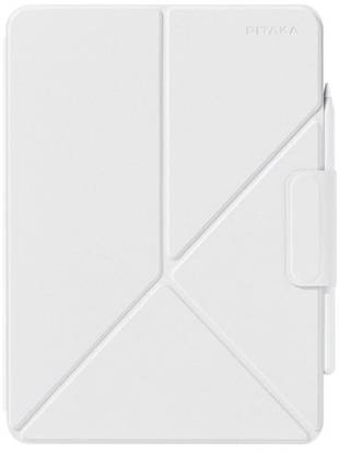 Изображение Pitaka MagEZ Folio 2 case, white - iPad 11'' A16 2025, iPad 10.9'' A14 2022