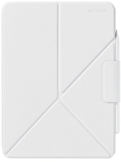 Изображение Pitaka MagEZ Folio 2 case, white - iPad 11'' A16 2025, iPad 10.9'' A14 2022