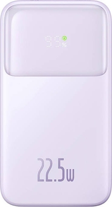 Attēls no Powerbank Baseus Comet with USB to USB-C cable  10000mAh  22.5W (purple)