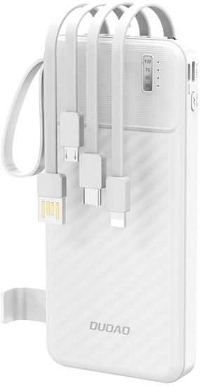 Picture of Powerbank Dudao K11 10000mAh z wbudowanymi kablami biay