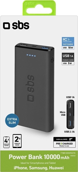 Picture of Powerbank SBS Mobile TTBB10000FASTK 10000mAh Czarny