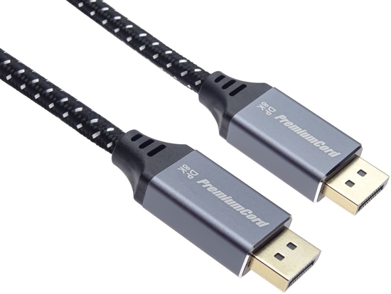 Picture of PremiumCord DisplayPort 1.4 pípojný kabel pro rozliení 8K, kovové a zlacené konektory, 5m
