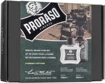 Picture of Proraso PRORASO Cypress & Vetyver Special Beard Care Set Szampon do wosów 200ml zestaw upominkowy