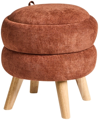 Picture of Puf ze schowkiem HAWLEY Szenil Zoty brz 40 cm 40 cm 41 cm