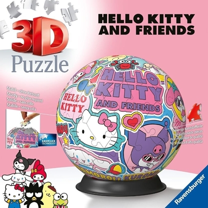 Attēls no Puzzle 3D Kula 72 elementy Hello Kitty