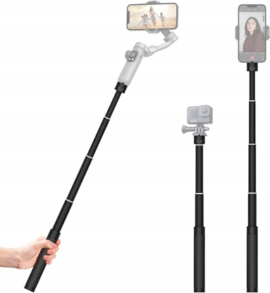 Picture of Rami Teleskopowe Wysignik Grip Uchwyt do Gimbala Kamery Aparatu 73cm 1/4" / AOCHUAN / Selfie stick 73 cm