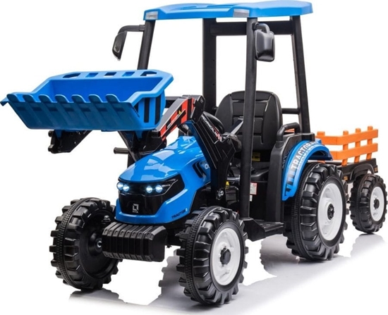 Picture of Ramiz Pojazd MEGA Traktor D68 Z Przyczepk Niebieski