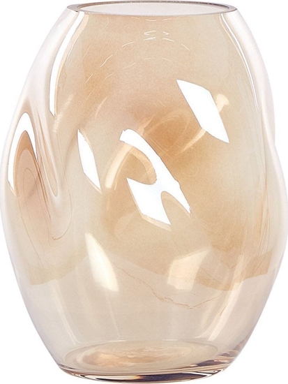 Picture of Ramka Beliani Wazon na kwiaty szklany 20 cm pomaraczowy GERAKINI!