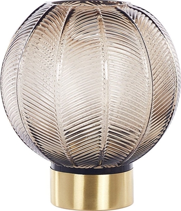 Изображение Ramka Beliani Wazon na kwiaty szklany 24 cm brzowy FELLI!