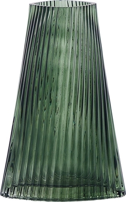 Изображение Ramka Beliani Wazon na kwiaty szklany 26 cm ciemnozielony MARPISSA!