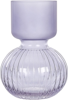 Изображение Ramka Beliani Wazon na kwiaty szklany 26 cm fioletowy THETIDIO!