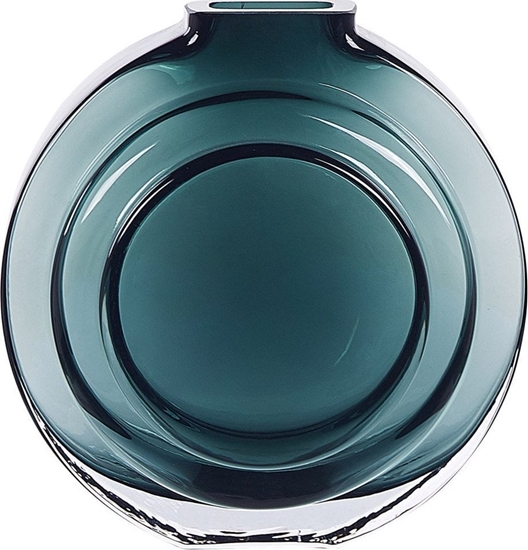 Изображение Ramka Beliani Wazon na kwiaty szklany 27 cm zielony KAPELI!