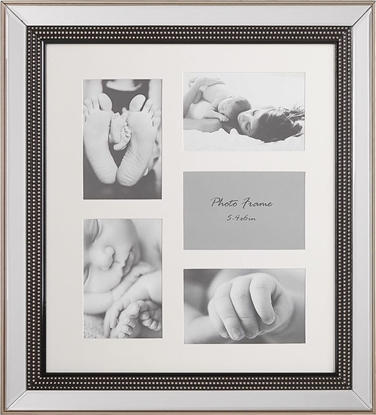 Picture of Ramka Shumee Multiramka na 5 zdj lustrzana srebrna DALABA