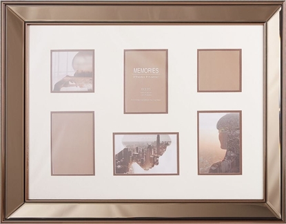 Picture of Ramka Shumee Multiramka na 6 zdj lustrzana miedziana DABOLA