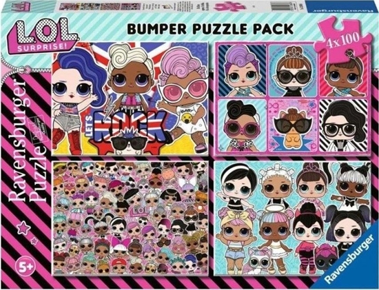 Изображение Ravensburger Puzzle 4x100 elementów Lol Surprise!
