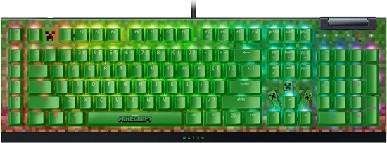 Picture of Razer BlackWidow V4 X | Gaming keyboard | Wired | US | Minecraft Edition | Green Mechanical Switches (Clicky)